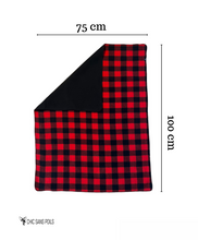Charger l'image dans la galerie, Doudou de polar doublé - Plaid rouge