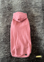 Charger l'image dans la galerie, Chandail long à capuche Henley - Bois de rose &amp; rayé