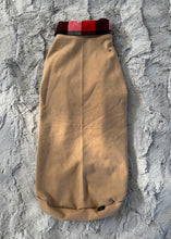 Charger l'image dans la galerie, Chandail long col chemise - Plaid tricolore &amp; beige