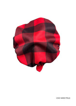 Charger l'image dans la galerie, Bonnet de douche - Plaid rouge PRÊTS À PARTIR
