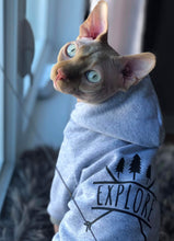 Charger l'image dans la galerie, Hoodie manches longues - Gris et noir EXPLORE