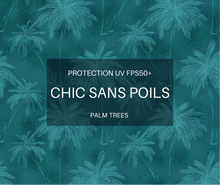 Charger l'image dans la galerie, Protection UV FPS 50+ ECO - Palm Trees MANCHES &amp; COLLET NOIR