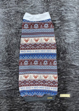 Charger l'image dans la galerie, Chandail long col chemise - Effet tricot bleu et gris