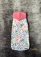 Charger l'image dans la galerie, Chandail  long à capuche - Fleuri dots